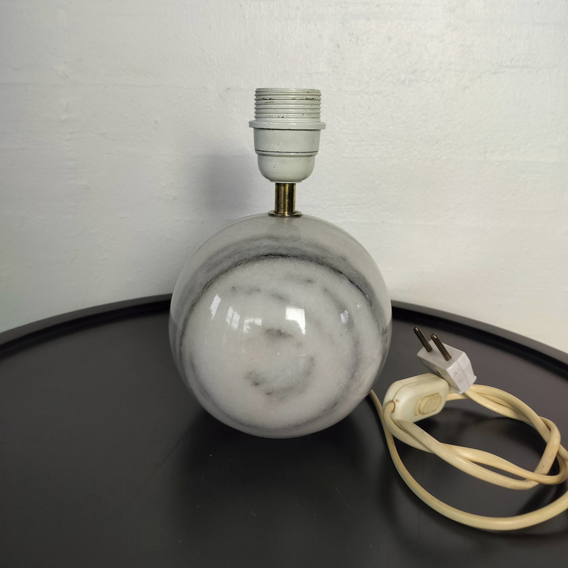 Secondhand - Marmor kugle bordlampe